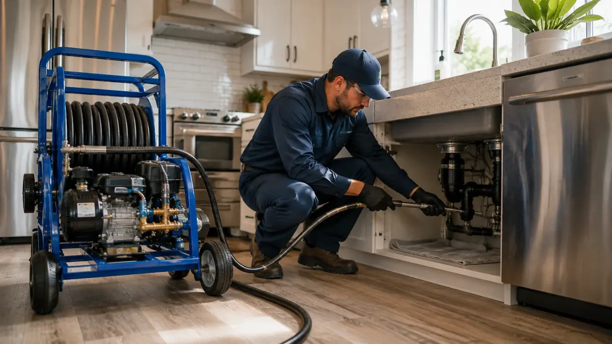 Kitchen Drain Hydro Jetting in Harbor City