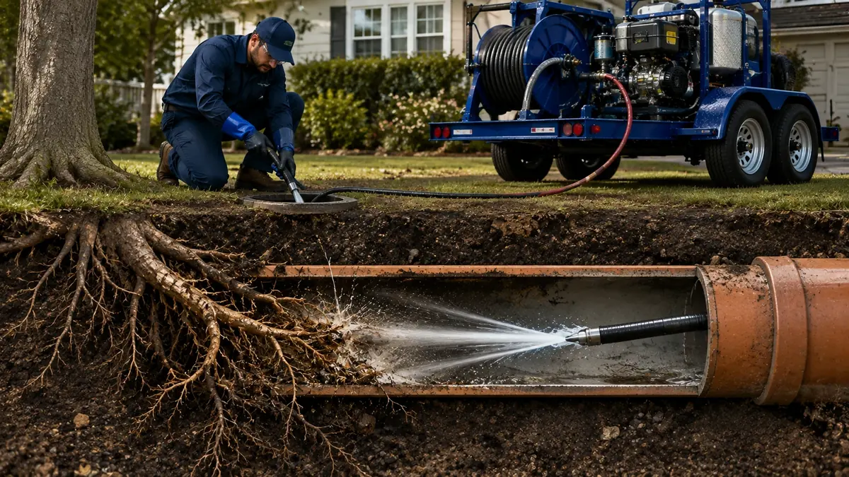 Tree Root Removal with Hydro Jetting in Harbor City